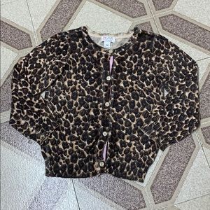 (4/ $20) 3Y Leopard Print Cardigan for 3Y